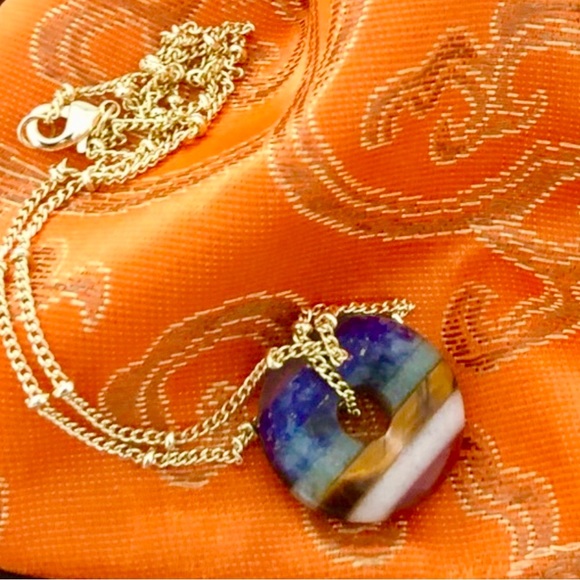 Jewelry - 🌸Chakra Genuine Stone Pendant on 16” or 18” Satellite Chain